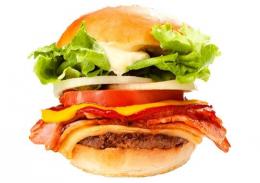 ベーコンチーズバーガー【ポテト付】